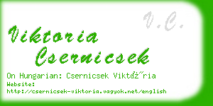 viktoria csernicsek business card